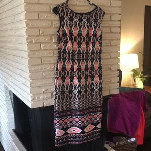 SLNY midi dress